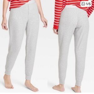 NWT Light Gray Waffle Lounge Pant Joggers